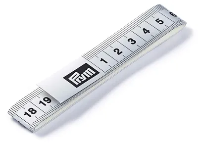 Selbstklebendes Maßband Fixo Plus, 150 cm, silber, Kunststoff