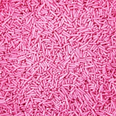 Produktbild von Zuckerstangen ROSA Streusel 50 g