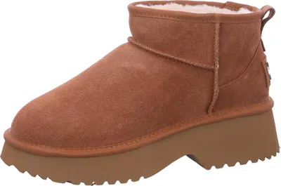 Produktbild von OOG Damenschuhe Warmfutter Winterstiefel Braun Freizeit, Schuhgröße:40 EU