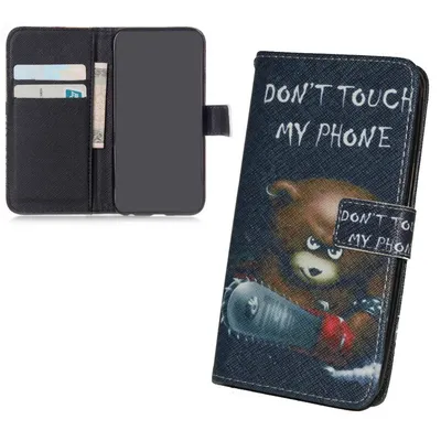 Imagen del producto de Funda para teléfono móvil, modelo compatible con Apple iPhone 6s Plus, con el texto "Oso con motosierra"