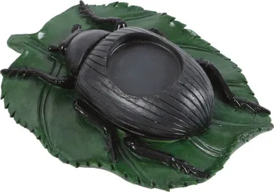 Produktbild von Something Different - Teelichthalter, Käfer SD4965 (Einheitsgröße) (Schwarz/Grün)