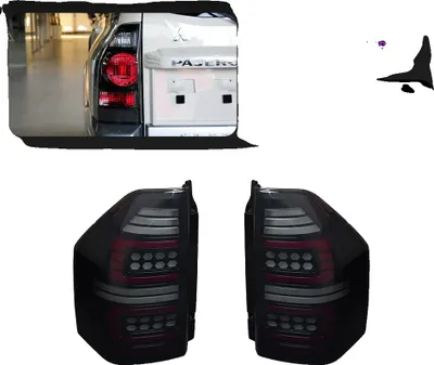 Obrázok produktu pre Zadné svetlo AKD pre Pajero V73 V75 V77 V87, LED osvetlenie, dymový dizajn, dym