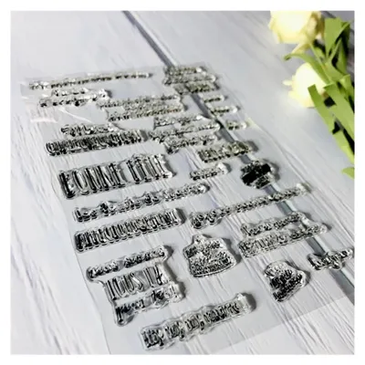 Produktbild von Stempel für die Kartenherstellung, 11 x 16 cm, französische Scrapbooking-Stempel