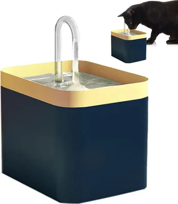 Produktbild von Extrem leiser, kabelloser 1,5-Liter-Trinkbrunnen mit Filter für Katzen, Hunde und Vögel