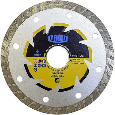 Obrázek produktu pro Řezný kotouč Tyrolit 115 x 2 x 22,23 mm