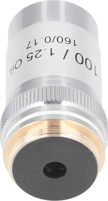Obrázok produktu pre Achromatický objektív mosadzný chrómovaný 100X vysoko výkonný mikroskopový objektív s rozhraním 20,2 mm