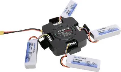 Immagine prodotto di VOLTCRAFT Modellbau-Ladegerät 12 V, 32 V 5 A V-Charge Eco Quad LiPo (1590606)