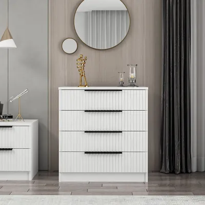 Produktbild von Skye Decor, Kale - 7912, Kommode, Weiß, 100 % MELAMINBESCHICHTETE SPANPLATTEN, 72 x 42 x 77 cm