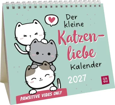 Produktbild von Mini-Kalender 2027: Der kleine Katzenliebe Kalender