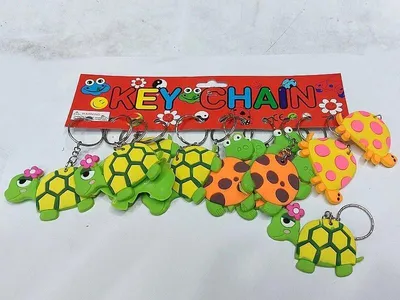 Immagine prodotto di Portachiavi in silicone per tartarughe (12 pezzi)
