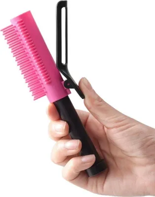 Produktbild von INF Einziehbarer Lockenkamm: Tragbares Haarstyling und Volumen Tool