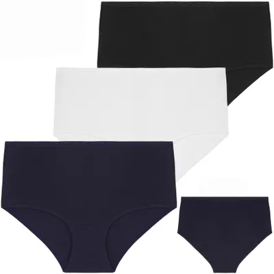 Zdjęcie produktu dla Bielizna damska - Damskie majtki, rozmiar M - 3 sztuki, bawełniane - Majtki typu maxi bikini - dla kobiet