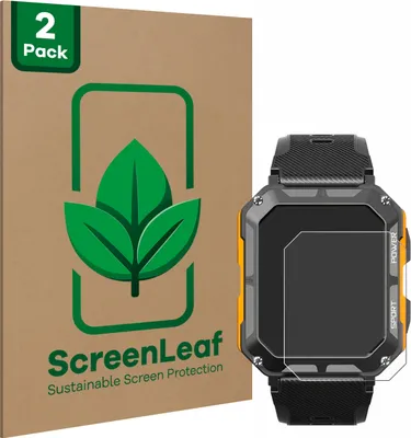 Produktbild von 2x ScreenLeaf Schutzfolie für Njord Gear The Indestructible Smartwatch nachhaltiger Displayschutz Display Schutz Folie Klar Transparent