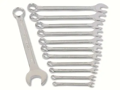 Immagine prodotto di Set di chiavi combinate McDrill, 12 pezzi in acciaio al cromo vanadio, 6-22 mm