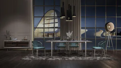 Image de Meubles de style italien Salle à manger Ensemble de chaises Groupe de tables 5pcs Ensembles Nouveau