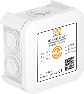 Immagine prodotto di Dispositivo di protezione combinato OBO® Bettermann per telecomunicazioni 180V