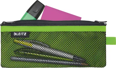 Image de Etui textile à double fermeture éclair Leitz WOW medium green