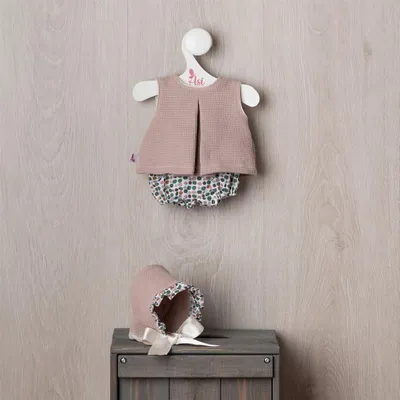 Produktbild von Asi Puppenkleidung Sommer Set mit Punkten - Puppenoutfit multicolor