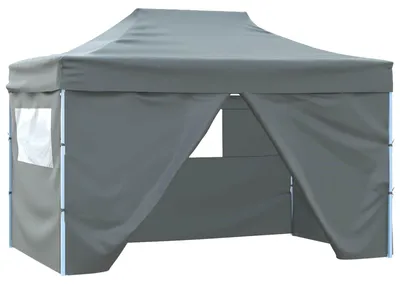 Image de vidaXL Tente de réception anthracite 291 x 431 x 315 cm Tissu Oxford