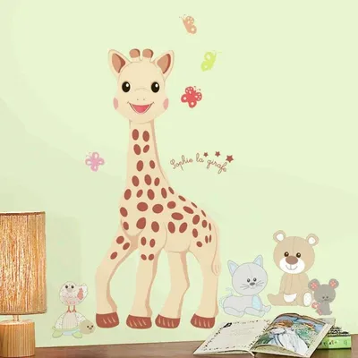 Zdjęcie produktu dla RoomMates - Sophie the giraffe - naklejka ścienna z tatuażem na ścianę