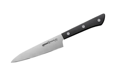 Immagine prodotto di Coltello multiuso Samura HARAKIRI 4,7" - Utensile da cucina in acciaio giapponese di , manico bianco resistente, perfetto per tagli di precisione e preparazione dei cibi.