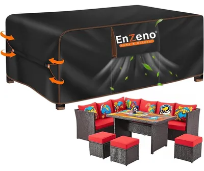 Obrázok produktu pre Ochranný obal na záhradný nábytok, obdĺžnikový, 250x210x90 cm, vodotesný, materiál 420D Oxford, odolný proti vetru