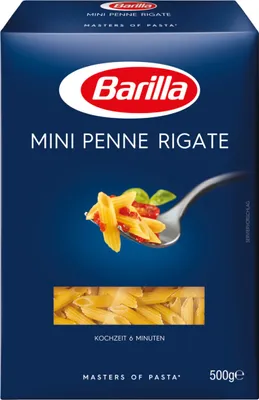 Produktbild von Barilla Piccolini Mini Penne Rigate Pasta aus Hartweizengriess 500g