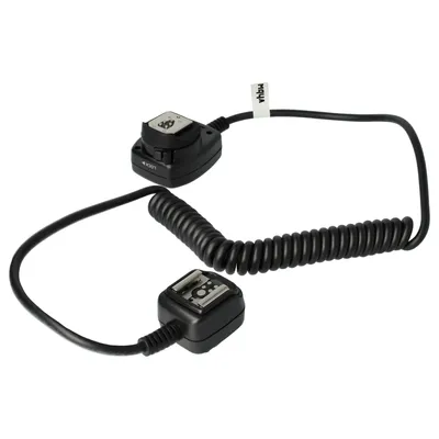 Produktbild von vhbw TTL Blitzkabel kompatibel mit Panasonic E-520, E-600, E-620, E-P1, E-PL1, E-500, E-510 Kamera, Blitzgerät - Synchronkabel, Ausziehbar auf 100cm