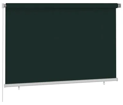 Immagine prodotto di vidaXL Tenda a rullo per esterni 220x140 cm Verde scuro HDPE