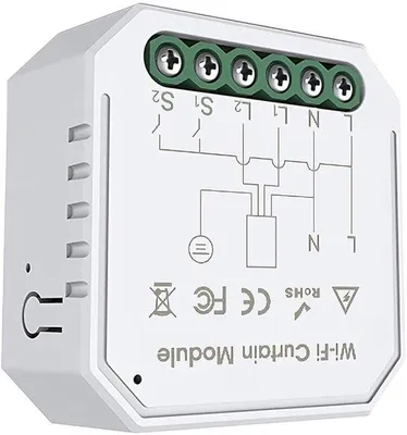 Produktbild von Smart WiFi-Schaltmodul - Relay-Modul - App-fernsteuerbar - 1 Stück - Timing-Funktion - Schaltmodul für Vorhänge