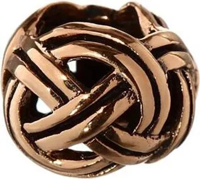 Produktbild von Haarschmuck Bartperle Raghna Knotenmuster Bronzelockenperle 6463