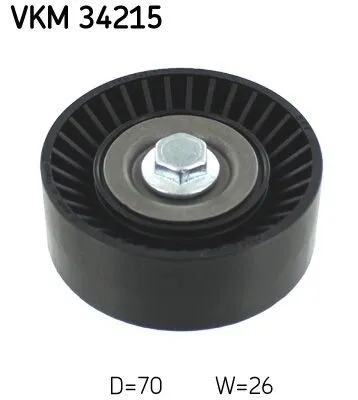Produktbild von SKF VKM 34215 Umlenkrolle Keilrippenriemen für FORD Fiesta Mk6 Schrägheck (JA8, JR8) FOCUS III Turnier Kuga Mk2 (DM2) MONDEO IV Turnier (BA7) S-MAX