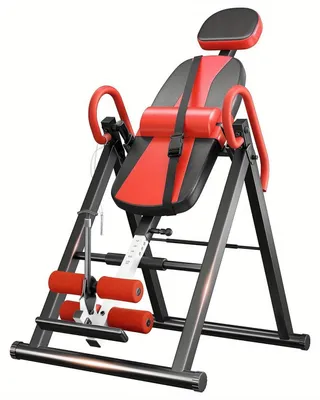 Imagen del producto de Silla de inversión plegable, con marco de acero y capacidad de carga de 136 kg, diseñada para relajar la espalda