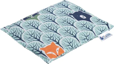 Produktbild von Medi Partners Kirschkernkissen Körnerkissen groß Wärmekissen 500g Rechteck 20x25cm Öko Natur 100% Baumwolle Wärme + Kältetherapie Massagetherapie (Waschbär im Wald)