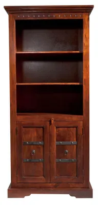 Produktbild von MASSIVMOEBEL24.DE Regal Akazie 84x50x183 nougat lackiert OXFORD #406