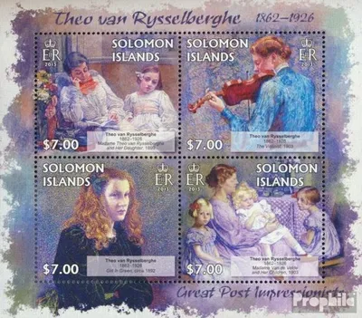 Produktbild von Briefmarken Salomoninseln 2013 Mi 1761-1764 Kleinbogen (kompl. Ausg.) postfrisch Theo van Rysselberghe