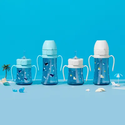 Obrázok produktu pre GROSMIMI PPSU Dark tréningový hrnček so slamkou Baby Whale 200 ml