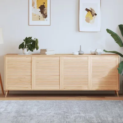 Obrázok produktu pre The Living Store šatníkové dvere lamelový dizajn 4 ks 69x59,4 cm masívne drevo
