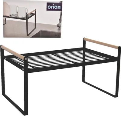 Obrázok produktu pre Orion odkapávač na riad Odkapávač na taniere čierny kov 35x21,5x18 cm