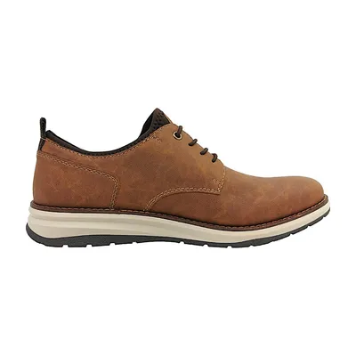 Produktbild von Rieker Herren Schnürschuh Gummizug Halbschuh Ziernaht 14702, Größe:45 EU, Farbe:Braun