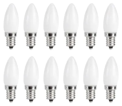 Produktbild von 10 Stück E12 LED-Leuchtmittel, 1,5 W, warmweiß, Lampe für Kronleuchter, Deckenleuchte, Wand, Heimbeleuchtung, AC 110 V