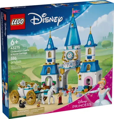 Produktbild von LEGO® Disney™ 43275 Cinderellas Schloss und Pferdekutsche