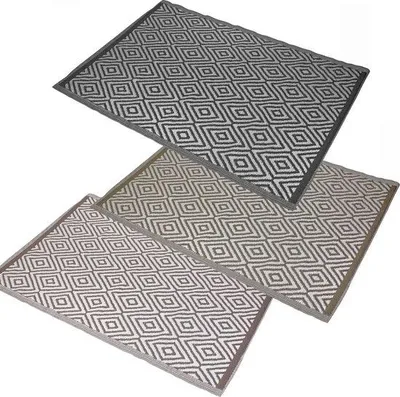 Image de Tapis d'extérieur XXL marron chocolat 150 x 210 cm, résistant aux intempéries