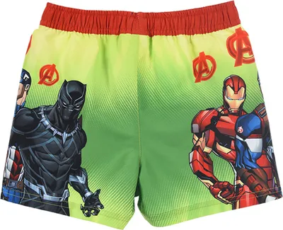 Produktbild von Avengers Kinder Badehose Jungen Badeshorts Schwimmhose Bermuda Shorts, Farbe:Rot, Größe:140