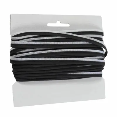 Paspelband zwischen Teilungsnähten schwarz