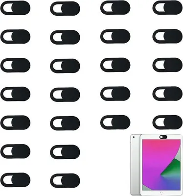 Zdjęcie produktu dla 24 sztuki ultracienkie osłony na kamerę do smartfonów, laptopów i tabletów – etui na kamerę internetową