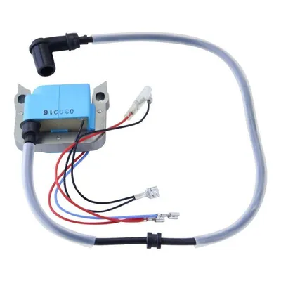 A product shot of a motorcycle ignition coil.