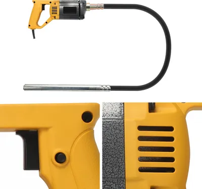Produktbild von TolleTour Betonrüttler Rüttelflasche Flaschenrüttler Handrüttler Innenrüttler Betonverdichter mit 1.5m Schlauch 1000W