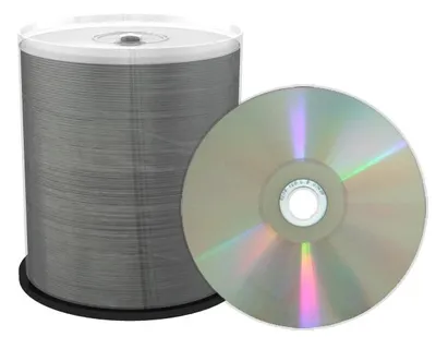 Image de MediaRange MRPL604 MediaRange DVD-R 16x ThermoPrint. Silver 100pcs Spindel
