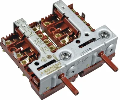 Produktbild von easyPART passend für 00643741 BOSCH Kochplattenschalterblock Schalterblock rechts 2facher Energieregler Kochfeld Herd Siemens 643741 YH80-150 Kochplatten stufenlose Regulierung HEN